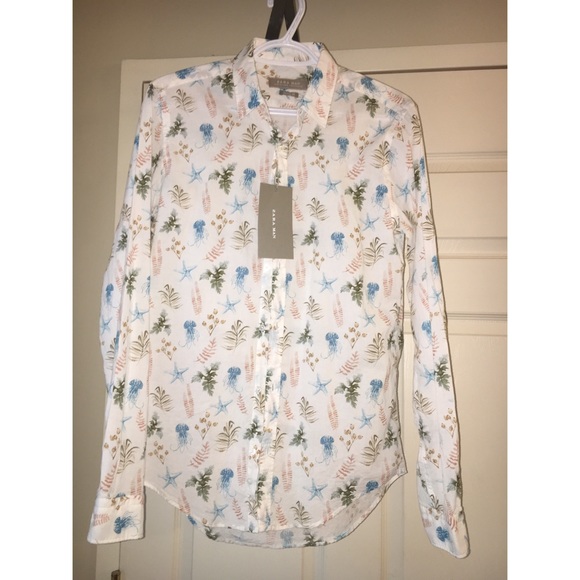 Zara Other - ZARA men - ocean print button-down